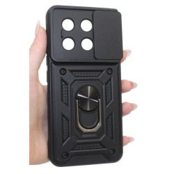 Etui Pancerne CAMSHIELD Ring na telefon Xiaomi 14 Pro 5G czarne