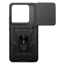Etui Pancerne CAMSHIELD Ring na telefon Xiaomi 14T 5G 2406APNFAG czarne