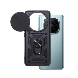 Etui Pancerne CAMSHIELD Ring na telefon Xiaomi Redmi Note 14 Pro+ 5G 24115RA8EG czarne