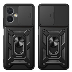 Etui Pancerne CAMSHIELD Ring na telefon Xiaomi Note 12 5G 22101317C / POCO X5 5G 22111317PG czarne