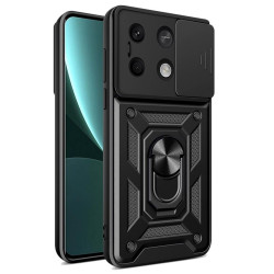 Etui Pancerne CAMSHIELD Ring na telefon Xiaomi Redmi Note 13 5G 2312DRAABG czarne