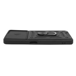 Etui pancerne CamShield Ring na telefon Xiaomi POCO F5 5G czarne
