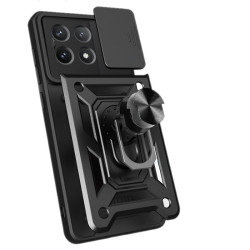 Etui Pancerne CAMSHIELD Ring na telefon Xiaomi POCO X6 Pro 5G / Redmi K70e 5G czarne