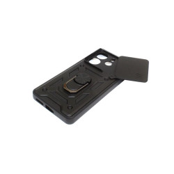 Etui Pancerne CAMSHIELD Ring na telefon Xiaomi Redmi Note 14 4G 24117RN76E czarne