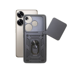 Etui Pancerne CAMSHIELD Ring na telefon Xiaomi POCO F6 5G 24069PC21G czarne