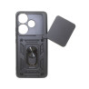 Etui Pancerne CAMSHIELD Ring na telefon Xiaomi POCO F6 5G 24069PC21G czarne