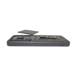 Etui Pancerne CAMSHIELD Ring na telefon Xiaomi POCO F6 5G 24069PC21G czarne