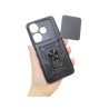 Etui Pancerne CAMSHIELD Ring na telefon Xiaomi POCO F6 5G 24069PC21G czarne