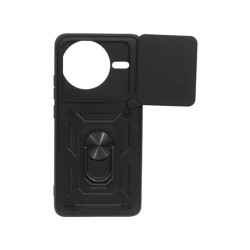 Etui Pancerne CAMSHIELD Ring na telefon Xiaomi POCO F7 Pro 5G 24117RK2CG czarne