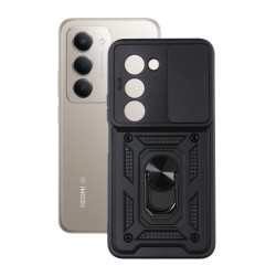 Etui Pancerne CAMSHIELD Ring na telefon Xiaomi Redmi 15 5G 25057RN09E / Redmi 15 4G 25062RN2DE czarne