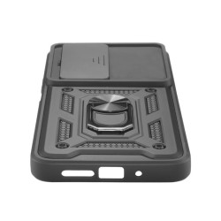 Etui pancerne CamShield Ring na telefon Xiaomi Redmi 15 5G / Redmi 15 4G czarne