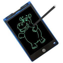 Tablet graficzny do rysowania / znikopis idealny prezent na urodziny dla dzieci 8,8" cali + rysik niebieski