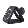 Ładowarka bezprzewodowa indukcyjna MagSafe Qi do smartwatch Apple Watch / do telefonu Apple Watch / do Apple AirPods 15W czarna