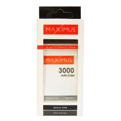 BATERIA MAXXIMUS do telefonu Samsung Galaxy S5 / S5+ / S5 Active / S5 Neo / XCover 4 3000mAh EB-BG900BBE