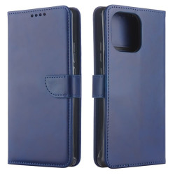 Etui Smart Leather na telefon motorola signature 5G XT2603-2 granatowe