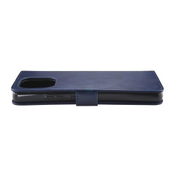Etui Smart Leather na telefon motorola signature 5G XT2603-2 granatowe
