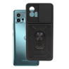 Etui pancerne CamShield Ring na telefon motorola moto g72 czarne