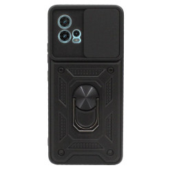 Etui pancerne CamShield Ring na telefon motorola moto g72 czarne