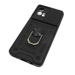 Etui pancerne CamShield Ring na telefon motorola moto g72 czarne