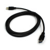 Przedłużacz USB 3.0 typu A męski-żeński przewód 1,8m - Kabel przedłużający czarny wysokiej jakości