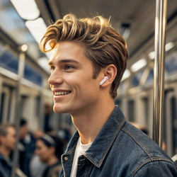 Słuchawki bluetooth 5.4 TWS ANC douszne FQ7 czarne