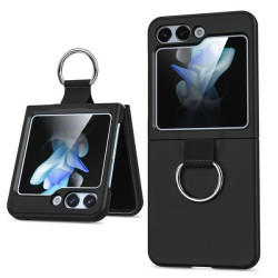 Etui Hard Ring Case na telefon Samsung Galaxy Z Flip 6 5G F741 / Galaxy Z Flip 7 FE 5G F761 czarne