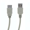 Przedłużacz kabla USB A-A 2.0 20cm szara HQ - wysokiej jakości przewód przedłużający