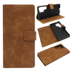 Etui Smart Leather na telefon Samsung Galaxy S25 Ultra 5G S938 brązowe