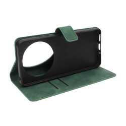 Etui Smart Leather na telefon Xiaomi Redmi 14C 2409BRN2CA / POCO C75 2410FPCC5G zielone