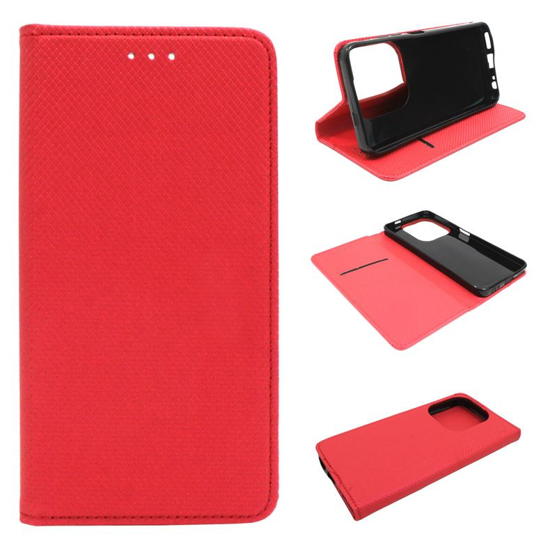 Etui Smart Magnet na telefon Infinix HOT 40i X6528B / Smart 8 X6525 czerwone