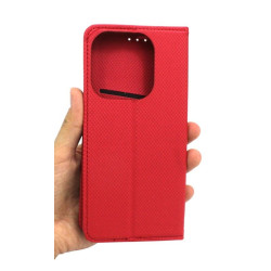 Etui Smart Magnet na telefon Infinix HOT 40i X6528B / Smart 8 X6525 czerwone