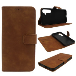 Etui Smart Leather na telefon Samsung Galaxy A35 5G A356 brązowe