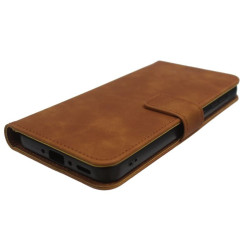 Etui Smart Leather na telefon Samsung Galaxy A35 5G A356 brązowe