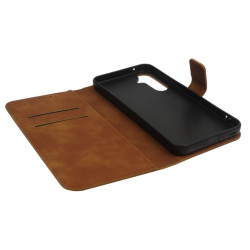 Etui Smart Leather na telefon Samsung Galaxy A35 5G A356 brązowe