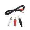 Kabel micro jack 2,5mm na RCA przewód chinch 2,5m stereo
