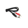 Kabel micro jack 2,5mm na RCA przewód chinch 2,5m stereo