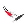 Kabel micro jack 2,5mm na RCA przewód chinch 2,5m stereo