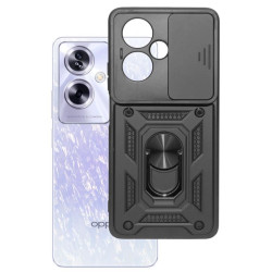 Etui Pancerne CAMSHIELD Ring na telefon OPPO A79 5G CPH2557 czarne