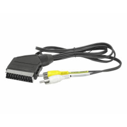 Kabel EURO SCART - 2x RCA audio 1,2m | Wysyłka 24h
