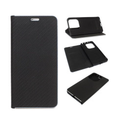 Etui Flip Vennus na telefon Xiaomi Redmi Note 14 4G 24117RN76G czarne CARBON
