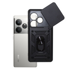 Etui Pancerne CAMSHIELD Ring na telefon Realme GT 6 5G / GT 6T 5G / GT Neo 6 5G / GT Neo 6 SE 5G czarne