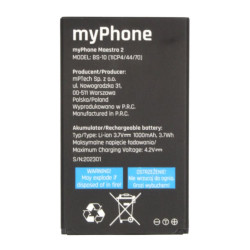 Bateria oryginalna do telefonu myPhone MAESTRO 2 BS-10 oryginał