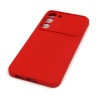 Etui SILICONE LENS na telefon Samsung Galaxy S22 S901 czerwone