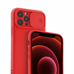 Etui SILICONE LENS na telefon Xiaomi 11T 5G / 11T Pro 5G czerwone