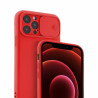 Etui SILICONE LENS na telefon Xiaomi 11T 5G / 11T Pro 5G czerwone