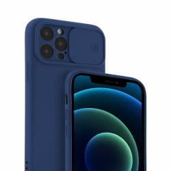 Etui SILICONE LENS na telefon Xiaomi 11T 5G / 11T Pro 5G granatowe