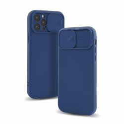 Etui Silicone Lens na telefon Xiaomi 11T 5G / 11T Pro 5G granatowe