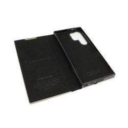Etui Flip Vennus na telefon Samsung Galaxy S23 Ultra S918 czarne
