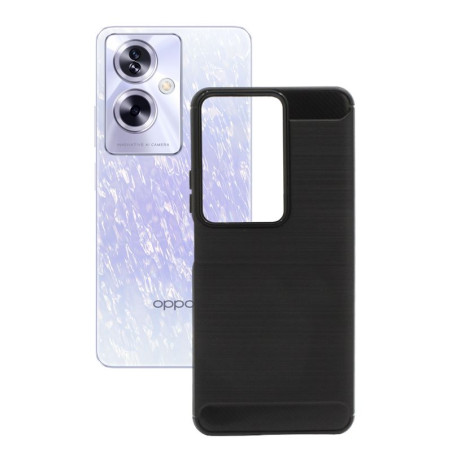 Etui Bumper Carbon Lux na telefon OPPO A79 5G CPH2557 czarne