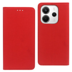 Etui Smart Magnet na telefon Xiaomi Redmi Note 14 4G 24117RN76G czerwone